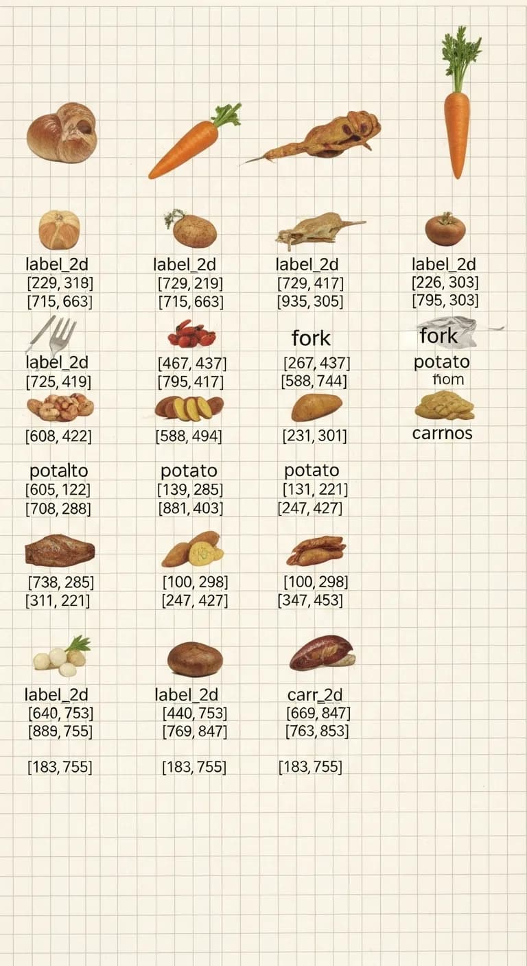 Shredding tender cooked chicken with two forks inside the slow cooker full of vegetables and sauce.