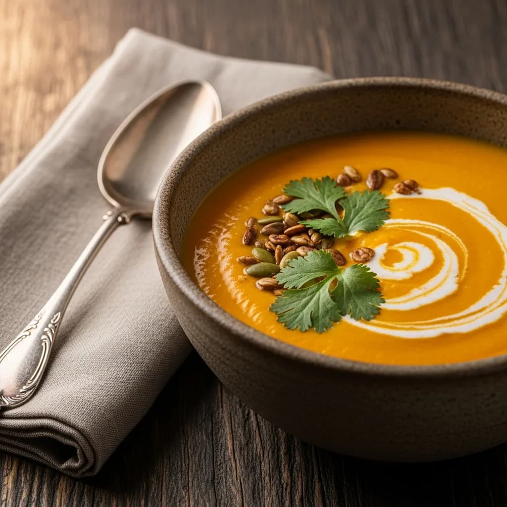 Image of Creamy Crockpot Carrot Soup (Healthy & Hands-Off!)