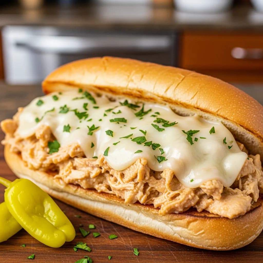 Image for Slow Cooker Italian Chicken Sandwiches (So Easy!)