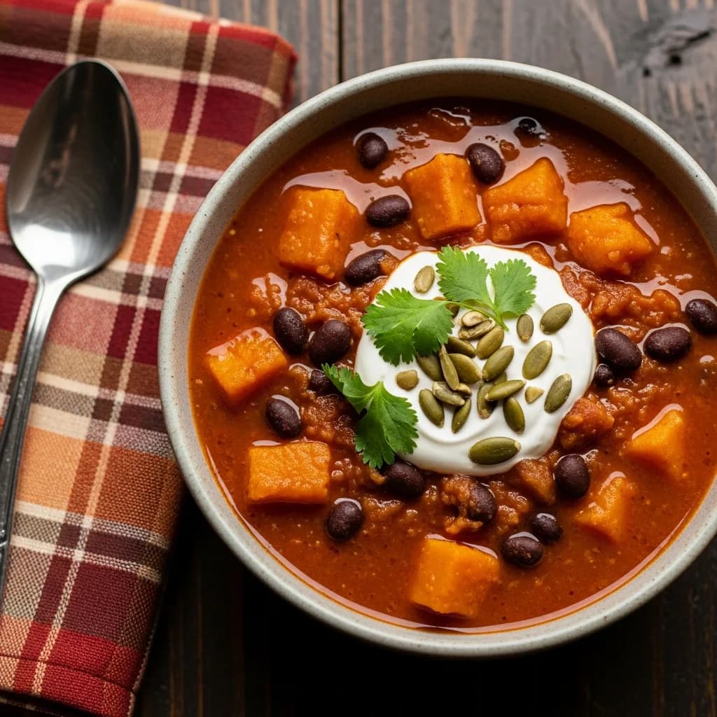 Image for Slow Cooker Double Pumpkin Chili (Rich & Creamy)