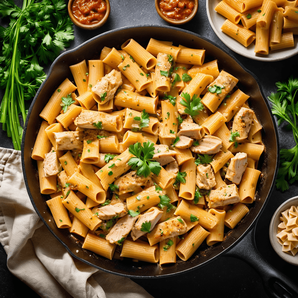 Creamy Cajun Garlic Chicken Rigatoni with Velveeta Parmesan Sauce - Step