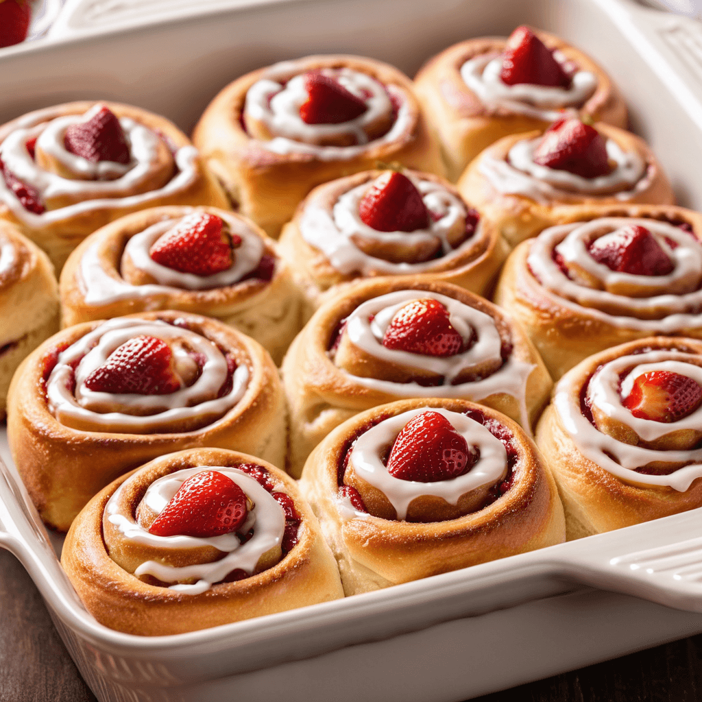 Irresistible Strawberry Cinnamon Rolls for Valentine's Day Brunch - Step